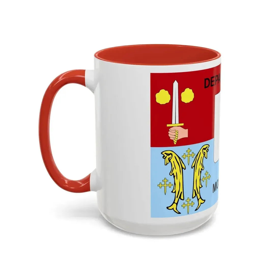 Flag of Moselle France - Accent Coffee Mug - Go Mug Yourself