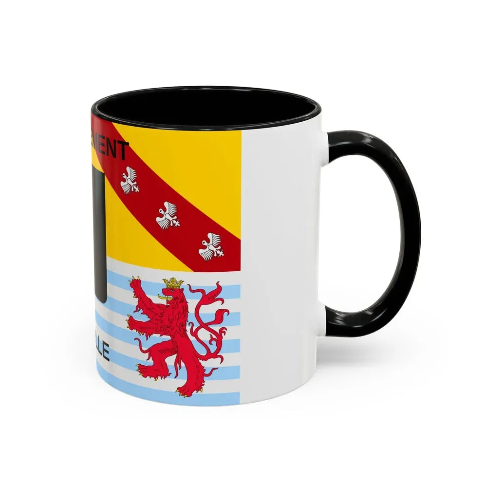 Flag of Moselle France - Accent Coffee Mug - Go Mug Yourself