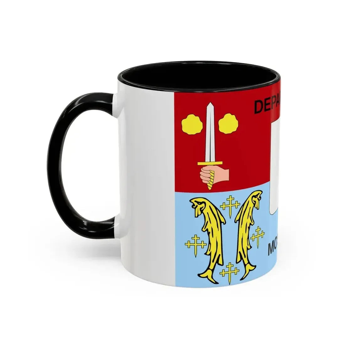 Flag of Moselle France - Accent Coffee Mug - Go Mug Yourself