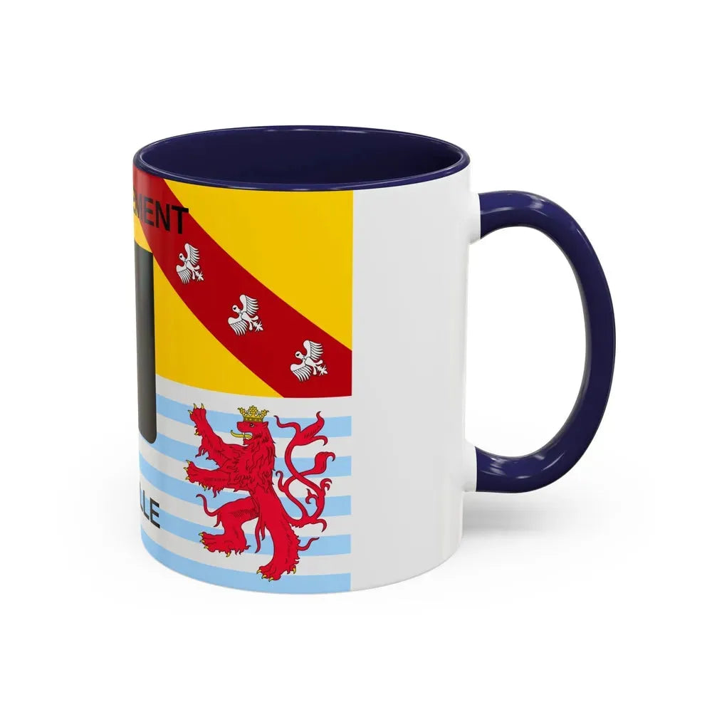 Flag of Moselle France - Accent Coffee Mug - Go Mug Yourself