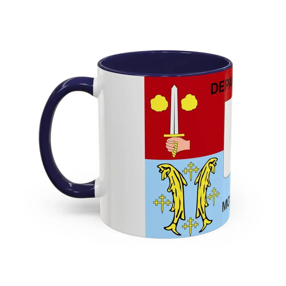 Flag of Moselle France - Accent Coffee Mug - Go Mug Yourself