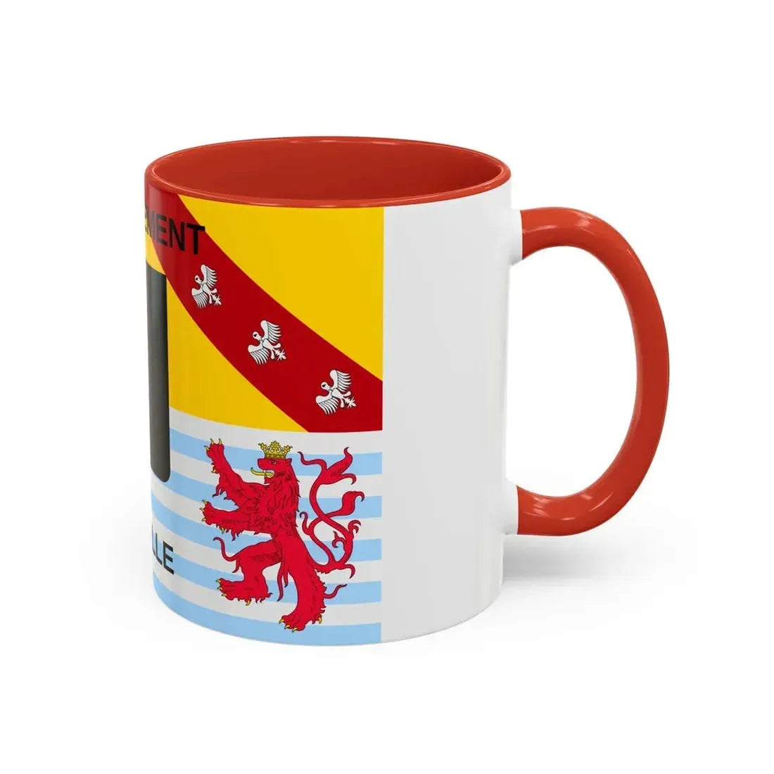 Flag of Moselle France - Accent Coffee Mug - Go Mug Yourself