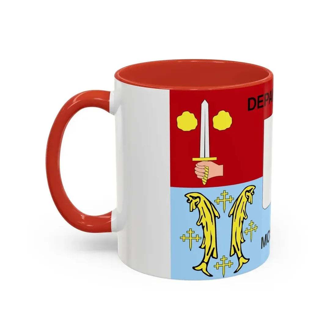 Flag of Moselle France - Accent Coffee Mug - Go Mug Yourself