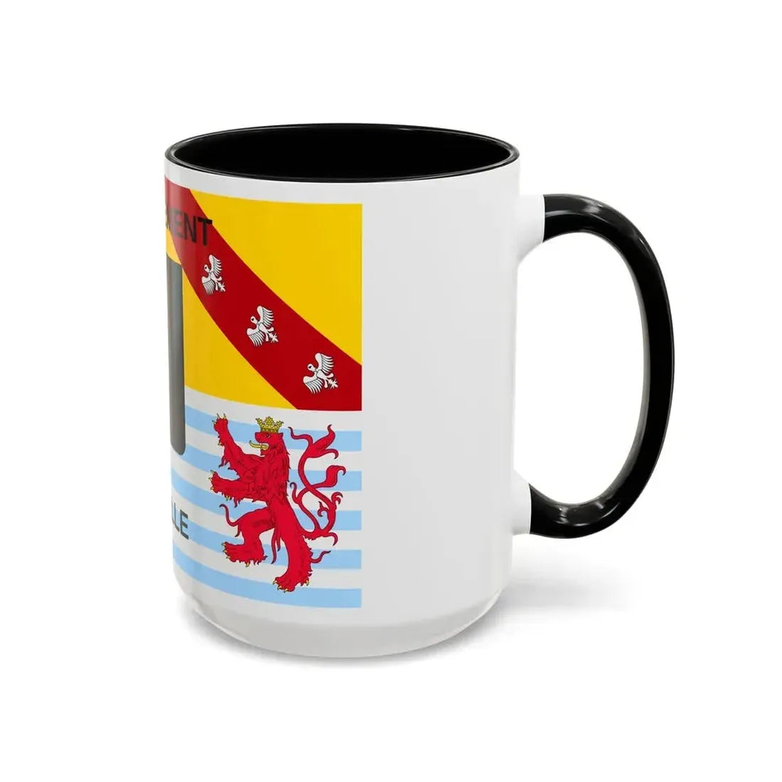 Flag of Moselle France - Accent Coffee Mug - Go Mug Yourself