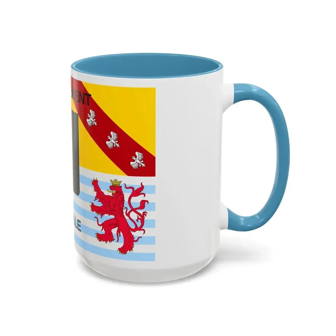 Flag of Moselle France - Accent Coffee Mug - Go Mug Yourself