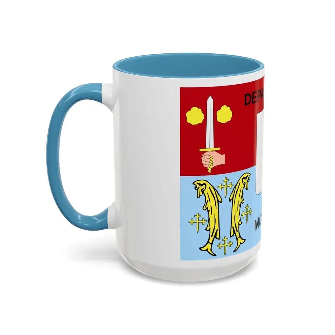 Flag of Moselle France - Accent Coffee Mug - Go Mug Yourself