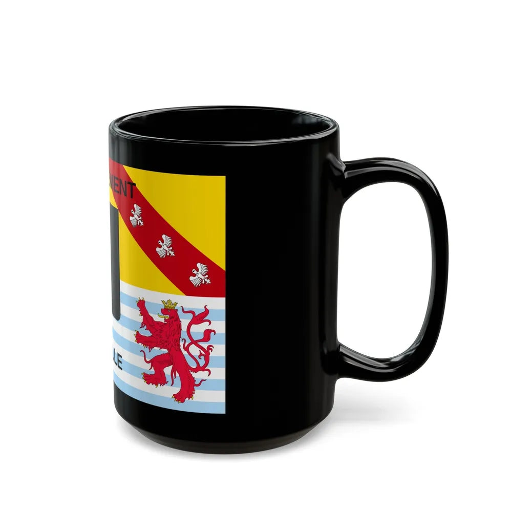 Flag of Moselle France - Black Coffee Mug-Go Mug Yourself