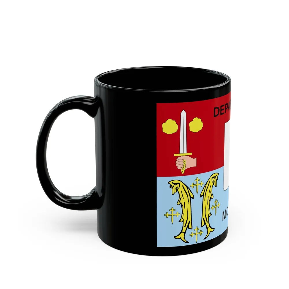 Flag of Moselle France - Black Coffee Mug-Go Mug Yourself