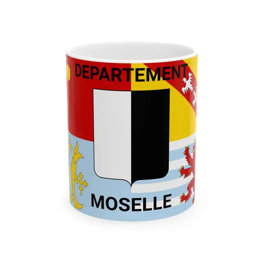Flag of Moselle (France) White Coffee Mug 11oz - Go Mug Yourself