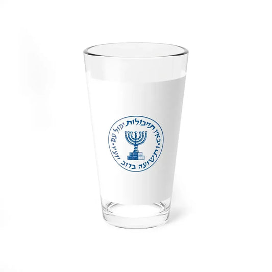 Flag of Mossad (Israel) Pint Glass 16oz 16oz - Go Mug Yourself