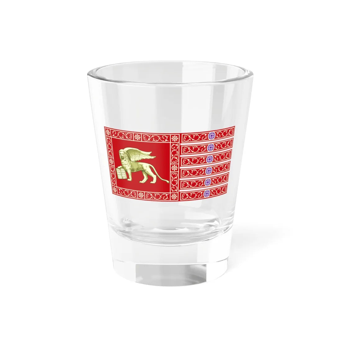 Flag of Most Serene Republic of Venice (Italy) Shot Glass 1.5oz 1.5oz - Go Mug Yourself