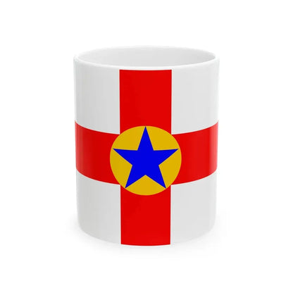 Flag of Mosta 1993-2007 (Malta) White Coffee Mug 11oz - Go Mug Yourself