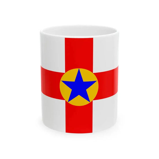 Flag of Mosta 1993-2007 (Malta) White Coffee Mug 11oz - Go Mug Yourself