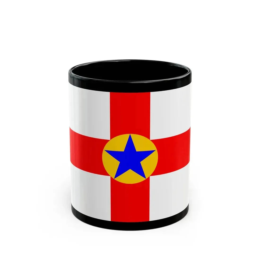 Flag of Mosta 1993 to 2007 Malta - Black Coffee Mug 11oz - Go Mug Yourself