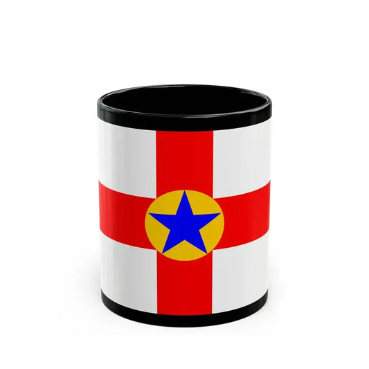 Flag of Mosta 1993 to 2007 Malta - Black Coffee Mug 11oz - Go Mug Yourself