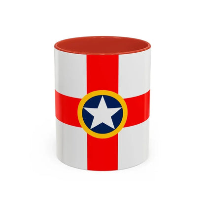 Flag of Mosta Malta - Accent Coffee Mug 11oz Red - Go Mug Yourself