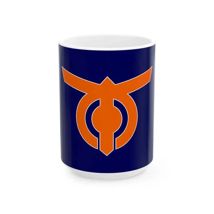 Flag of Motobu Okinawa (Japan) White Coffee Mug 15oz - Go Mug Yourself