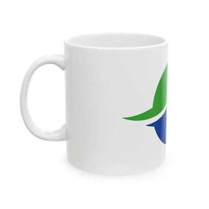 Flag of Motomiya Fukushima (Japan) White Coffee Mug - Go Mug Yourself