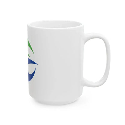 Flag of Motomiya Fukushima (Japan) White Coffee Mug - Go Mug Yourself
