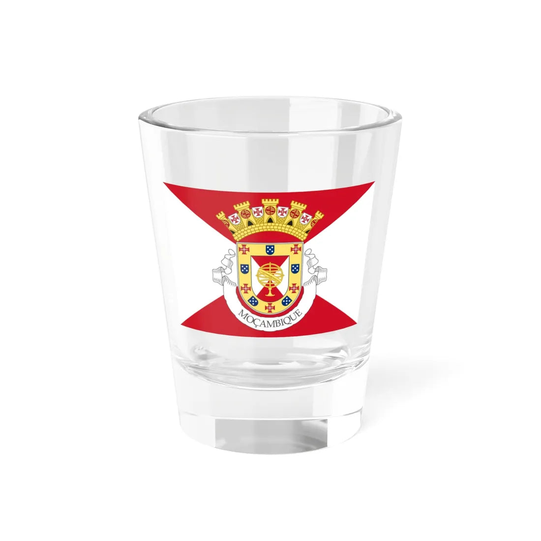 Flag of Mozambique 1932 proposal (Mozambique) Shot Glass 1.5oz 1.5oz - Go Mug Yourself
