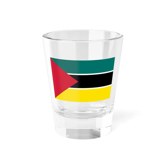 Flag of Mozambique 1974-1975 2-3 (Mozambique) Shot Glass 1.5oz 1.5oz - Go Mug Yourself