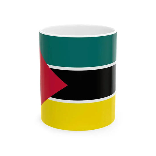 Flag of Mozambique 1974-1975 (Mozambique) White Coffee Mug 11oz - Go Mug Yourself