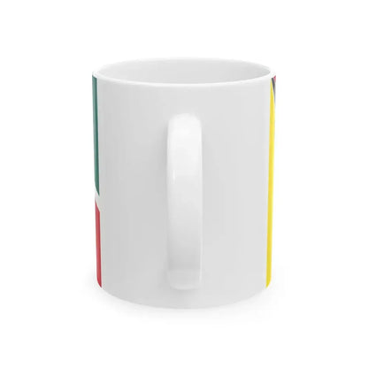 Flag of Mozambique 1975-1983 2-3 (Mozambique) White Coffee Mug - Go Mug Yourself