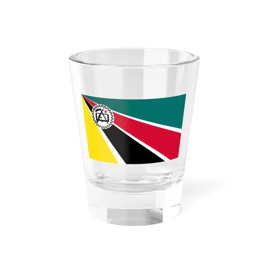 Flag of Mozambique 1975-1983 alternative version (Mozambique) Shot Glass 1.5oz 1.5oz - Go Mug Yourself