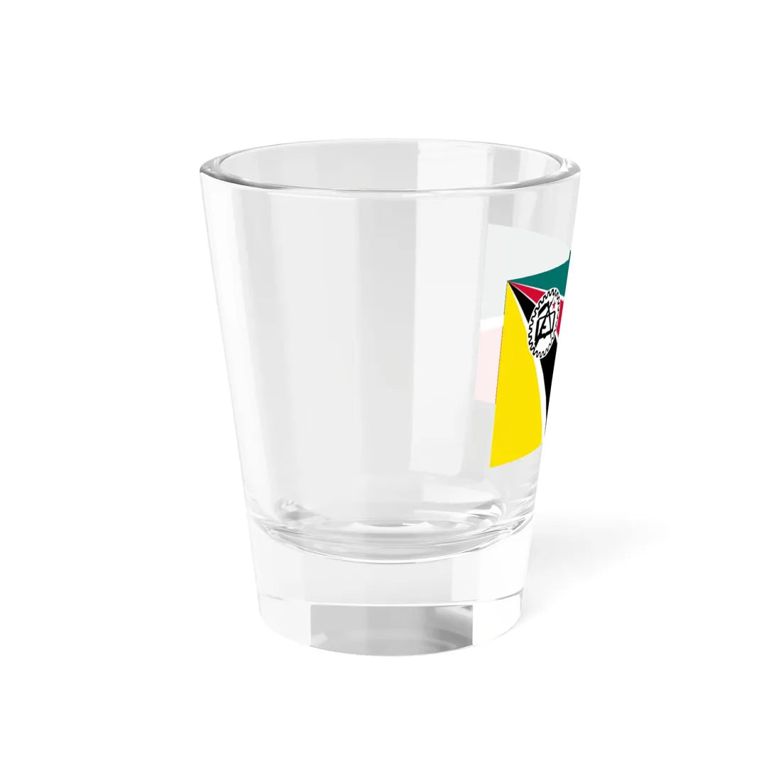 Flag of Mozambique 1975-1983 alternative version (Mozambique) Shot Glass 1.5oz - Go Mug Yourself