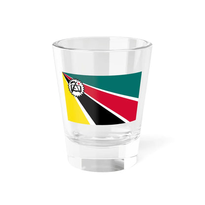 Flag of Mozambique 1975-1983 (Mozambique) Shot Glass 1.5oz 1.5oz - Go Mug Yourself