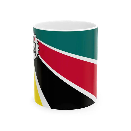 Flag of Mozambique 1975-1983 (Mozambique) White Coffee Mug 11oz - Go Mug Yourself