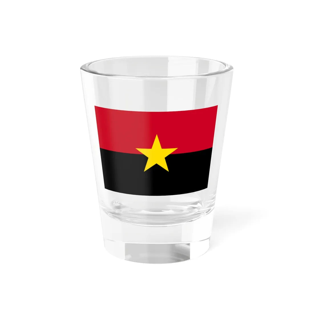 Flag of MPLA (Angola) Shot Glass 1.5oz 1.5oz - Go Mug Yourself