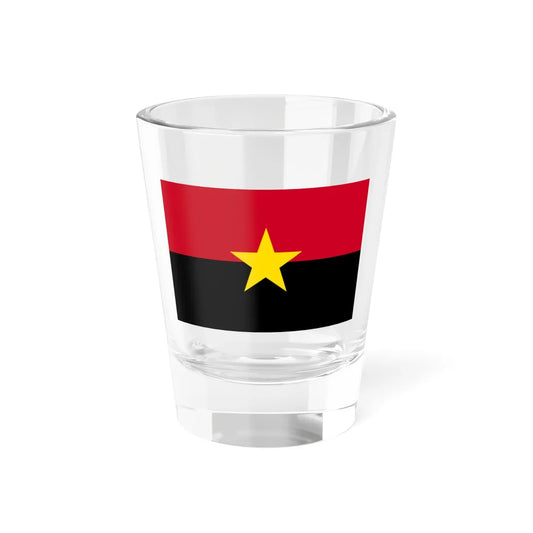 Flag of MPLA (Angola) Shot Glass 1.5oz 1.5oz - Go Mug Yourself