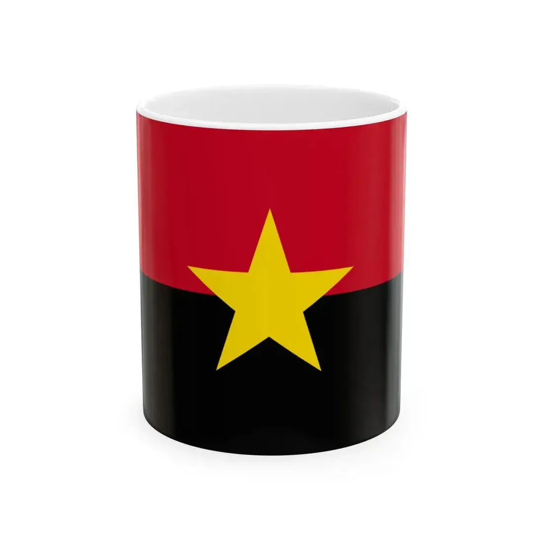 Flag of MPLA (Angola) White Coffee Mug 11oz - Go Mug Yourself
