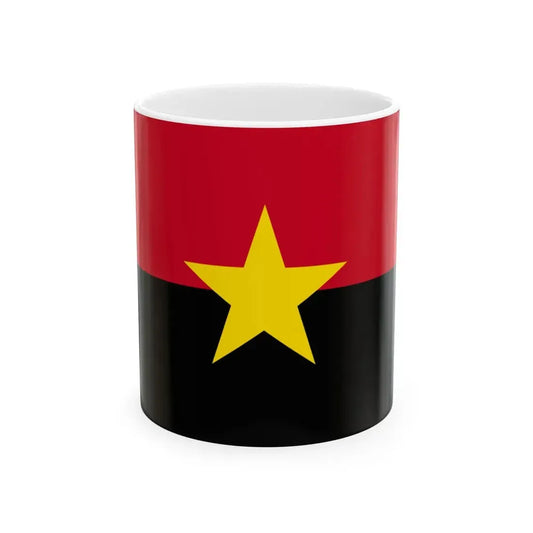 Flag of MPLA (Angola) White Coffee Mug 11oz - Go Mug Yourself