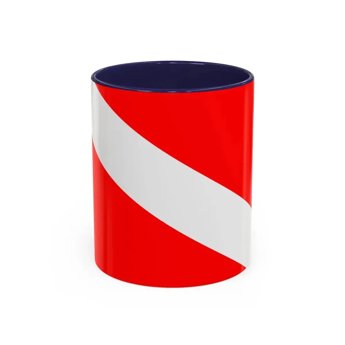 Flag of Mqabba Malta - Accent Coffee Mug 11oz Navy - Go Mug Yourself