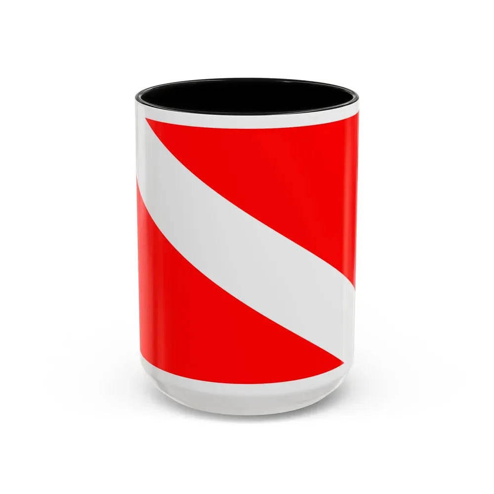 Flag of Mqabba Malta - Accent Coffee Mug 15oz Black - Go Mug Yourself