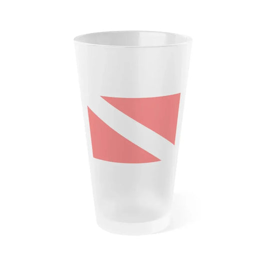 Flag of Mqabba Malta - Frosted Pint Glass 16oz 16oz Frosted - Go Mug Yourself