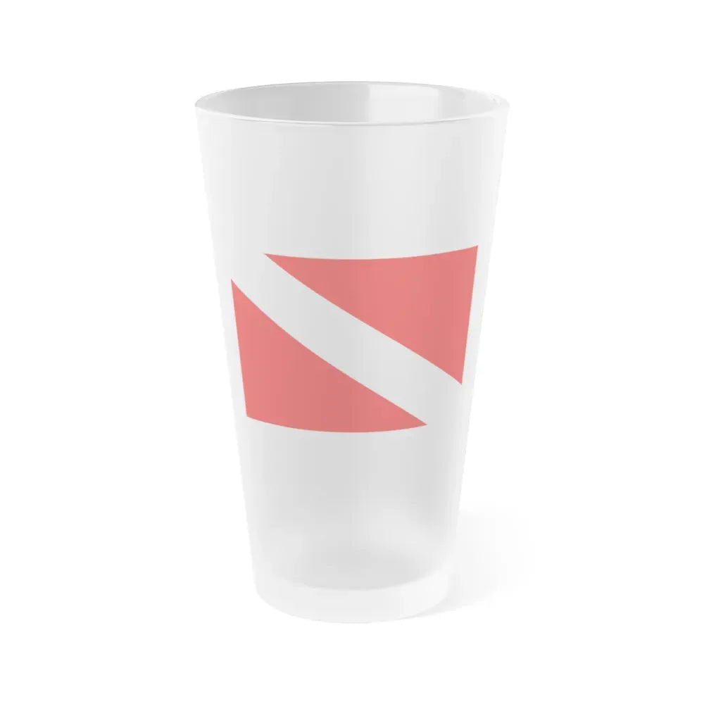 Flag of Mqabba Malta - Frosted Pint Glass 16oz 16oz Frosted - Go Mug Yourself