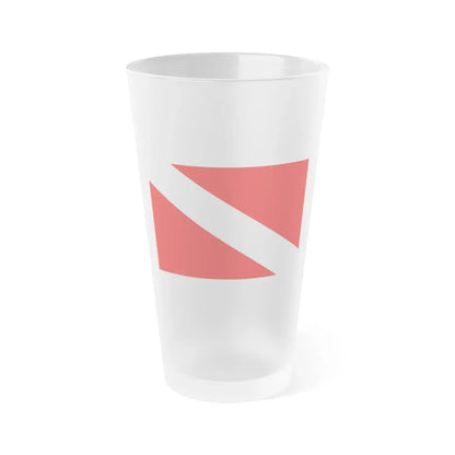 Flag of Mqabba Malta - Frosted Pint Glass 16oz 16oz Frosted - Go Mug Yourself