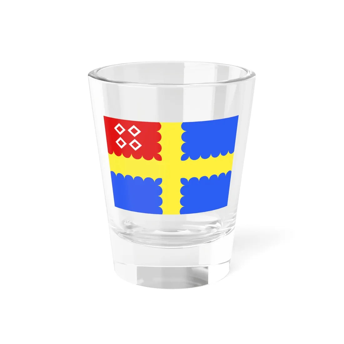 Flag of Mûr-de-Bretagne (Belgium) Shot Glass 1.5oz 1.5oz - Go Mug Yourself