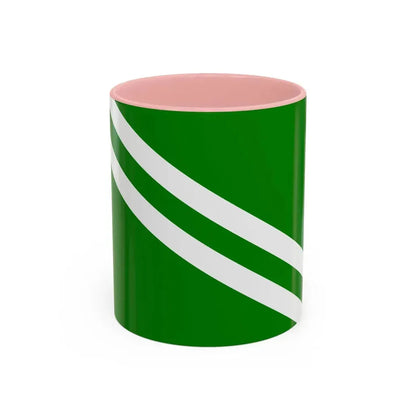 Flag of Msida Malta - Accent Coffee Mug 11oz Pink - Go Mug Yourself