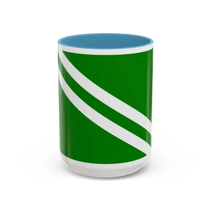 Flag of Msida Malta - Accent Coffee Mug 15oz Light Blue - Go Mug Yourself