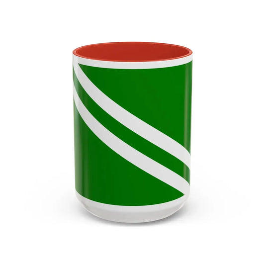 Flag of Msida Malta - Accent Coffee Mug 15oz Red - Go Mug Yourself