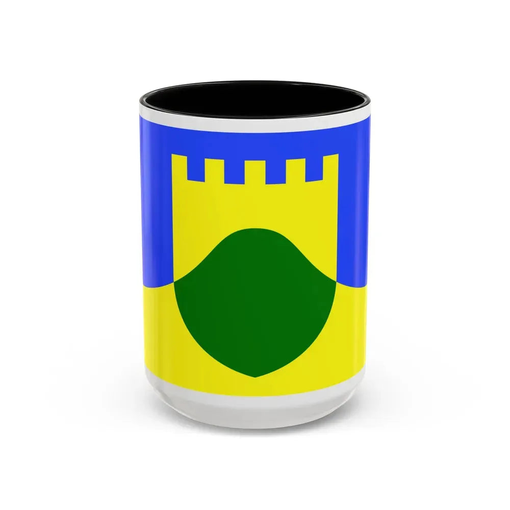 Flag of Mtarfa Malta - Accent Coffee Mug 15oz Black - Go Mug Yourself