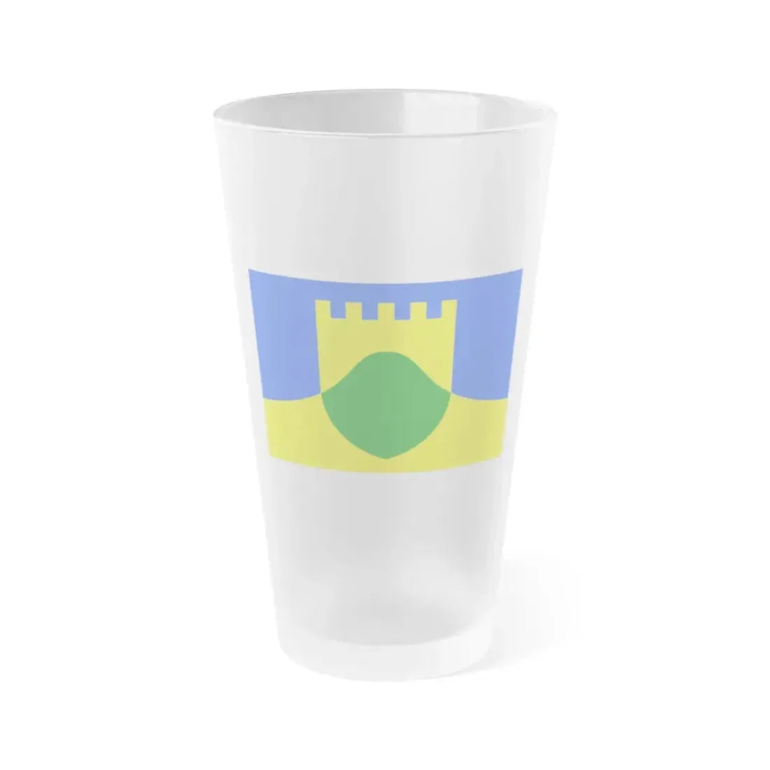 Flag of Mtarfa Malta - Frosted Pint Glass 16oz 16oz Frosted - Go Mug Yourself