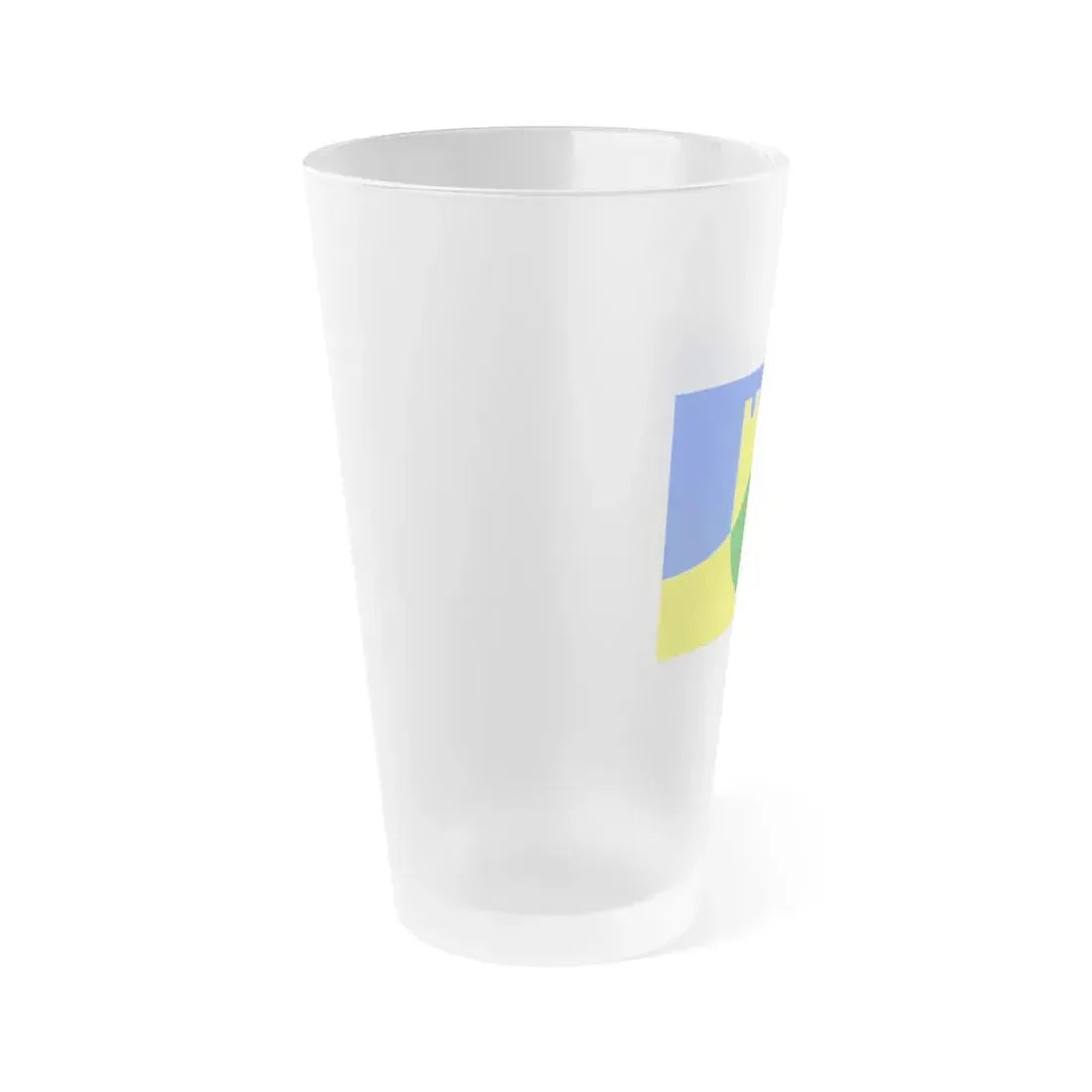 Flag of Mtarfa Malta - Frosted Pint Glass 16oz - Go Mug Yourself