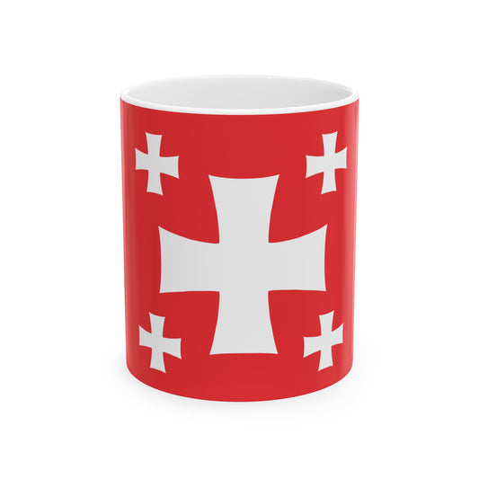 Flag of Mtskheta Municipality (Georgia) White Coffee Mug-11oz-Go Mug Yourself