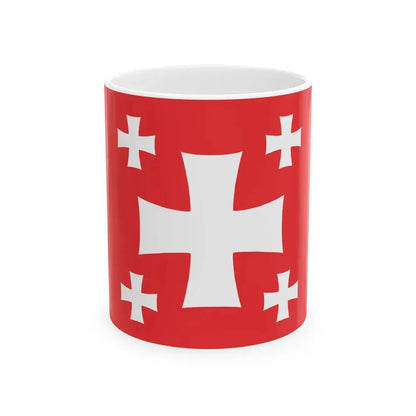 Flag of Mtskheta Municipality (Georgia) White Coffee Mug 11oz - Go Mug Yourself