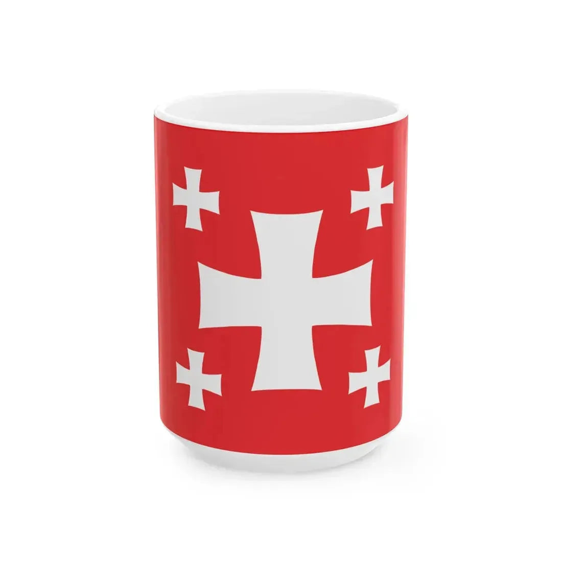 Flag of Mtskheta Municipality (Georgia) White Coffee Mug 15oz - Go Mug Yourself